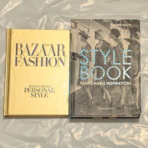 TWO Hardcover Books: Harper’s Bazaar Guide to  Personal Style & Style Book-